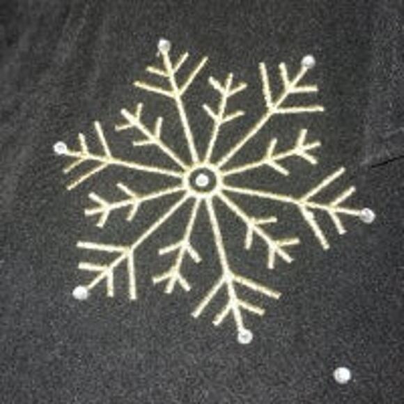 The Quaker Factory button down snowflake cozy shirt & pants size small - Picture 9 of 10